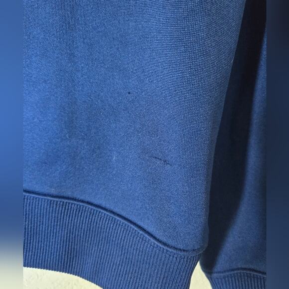 Nike Track Jacket Full Zip Hoodie Size Large Blue White Black Stripe Soccer - Picture 5 of 8